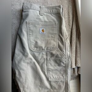 Carhartt Khaki Utility Pants with Print By Denver Artist